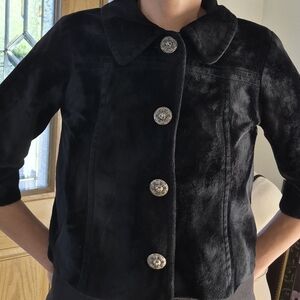 C. Magic velvet Swirl Design jacket Medium